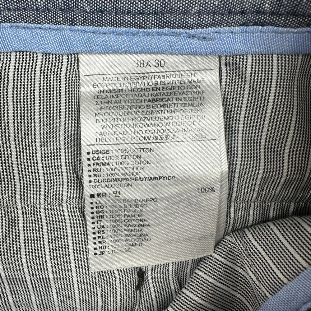 Banana Republic Aiden Chino Pants Mens 38x30 Mercury Grey Preppy Business‎